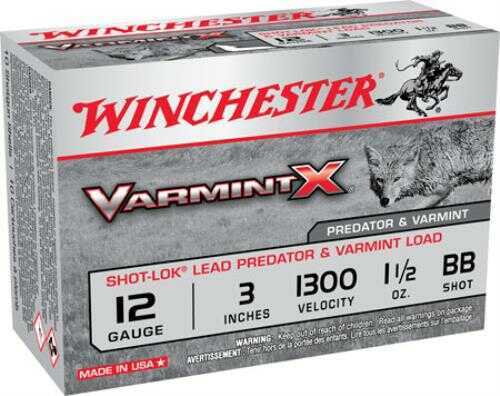 12 Gauge 10 Rounds Ammunition Winchester 3" 1 1/2 oz Lead #BB