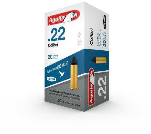 22 Long Rifle 50 Rounds Ammunition Aguila 20 Grain Lead