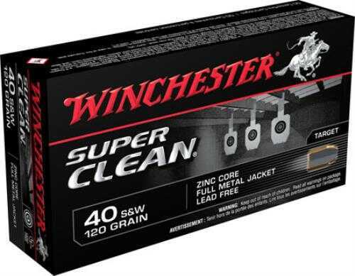 40 S&W 50 Rounds Ammunition Winchester 120 Grain Full Metal Jacket