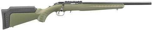 Ruger Rifle American Rimfire 22 Long 18" Threaded Barrel 10+1 Rounds Synthetic Olive Drab Green Stock Blued Finish
