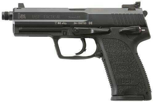 Pistol <span style="font-weight:bolder; ">Heckler</span> & Koch HK USP TAC Double 9mm Luger 4.9" 15+1 Polymer Grip Black M709001TA5