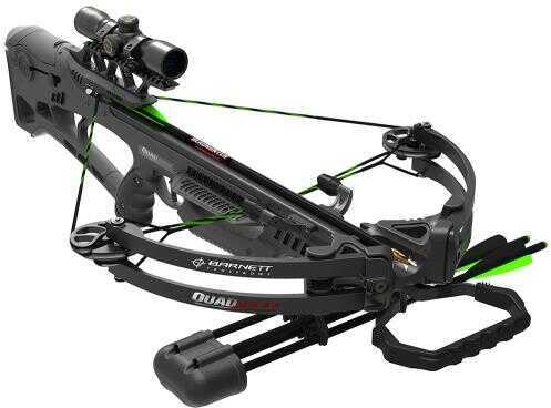Barnett 340 FPS Quad Edge Crossbow Package With 4x32 Scope, Black