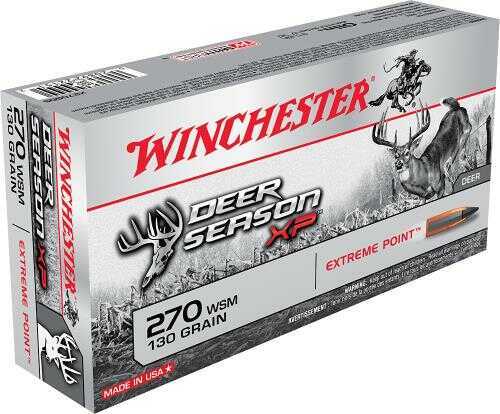 270 WSM 20 Rounds Ammunition Winchester 130 Grain Soft Point