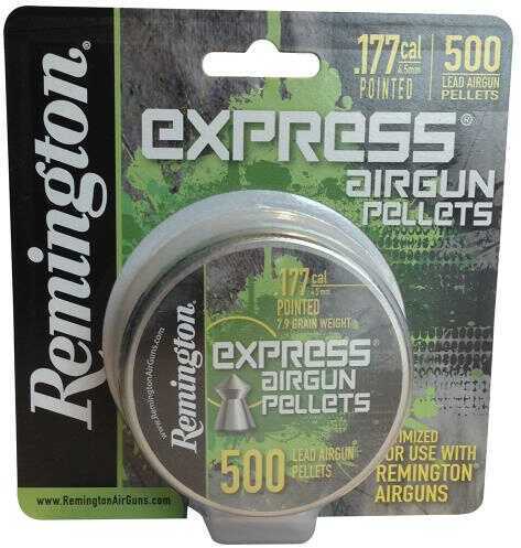 Remington Express Air Rifle Pellets, .177 Caliber Pointed Nose, 500 Per Pack Md: 89313