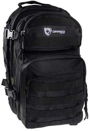 Drago Gear Scout Backpack Tactical 600D Polyester 16"x10"x10" Black