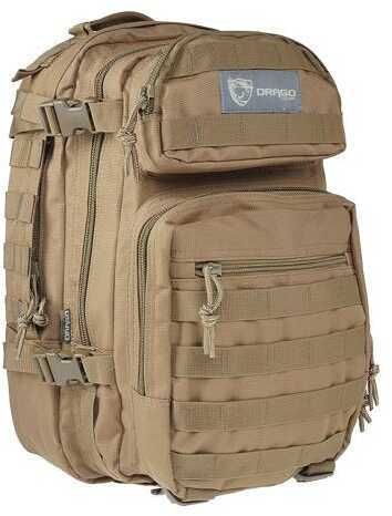 Drago Gear Scout Backpack Tactical 600D Polyester 16"x10"x10" Tan 14305Tn
