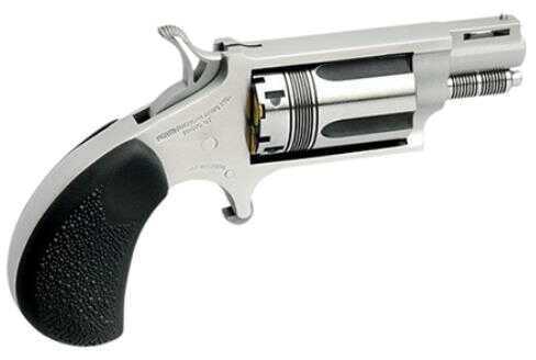 North American Arms The Long Rifle Wasp Revolver 22 Black Rubber Grip Stainless Steel TW