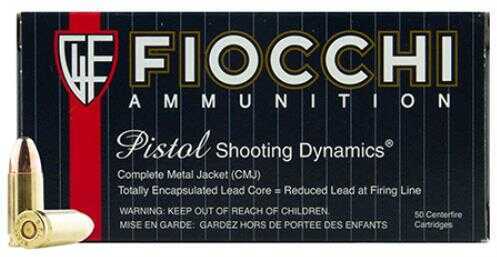 9mm Luger 50 Rounds Ammunition Fiocchi Ammo 115 Grain Full Metal Jacket