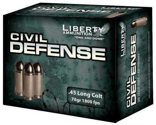 45 Colt 20 Rounds Ammunition Liberty 78 Grain Hollow Point