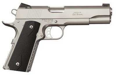 Ed Brown AE-Stainless Steel Alpha Elite Single Action Only 45 ACP 5 Barrel 7+1 Rounds Black Poly Grip Stainless AESS