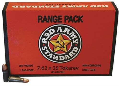 7.62X25mm Tokarev 50 Rounds Ammunition Century Arms 86 Grain Full Metal Jacket