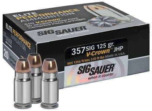 357 Magnum 20 Rounds Ammunition Sig Sauer 125 Grain Hollow Point