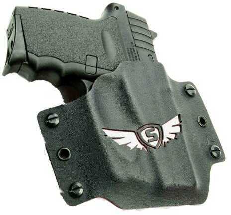 SCCY Holster CPX-1/CPX-2 w/Laser Kydex Black w/White Wing Logo