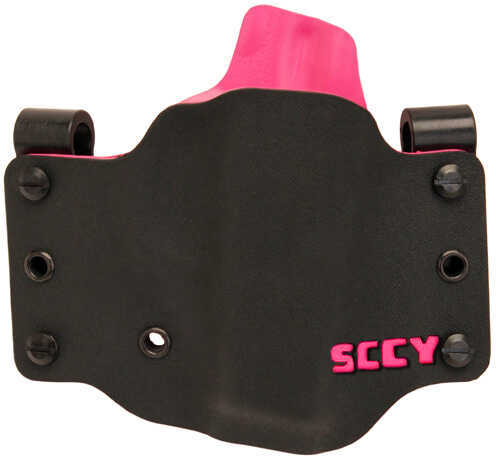 SCCY SC1007 CPX Holster CPX-1/CPX-2 Kydex Black w/Small Pink Logo