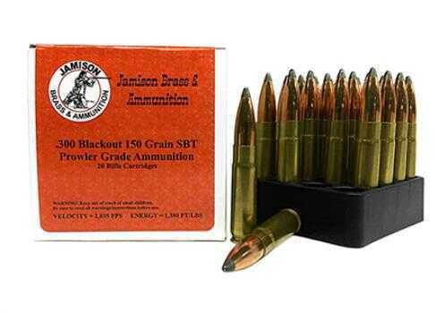 300 AAC Blackout 20 Rounds Ammunition Jamison 150 Grain Soft Point
