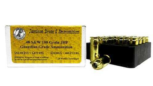 40 S&W 20 Rounds Ammunition Jamison 180 Grain Hollow Point