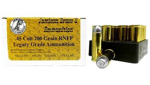 45 Colt 20 Rounds Ammunition Jamison 200 Grain Lead