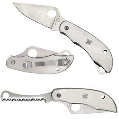 Spyderco Clipitool Folder 2.02"/2" 8Cr13MoV Fine/Serrated Blades C176P&S