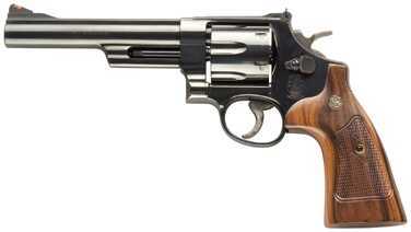 Smith & Wesson 57 Classic 41 Mag 6" Round Blued Wood Grip Revolver 150481-img-0