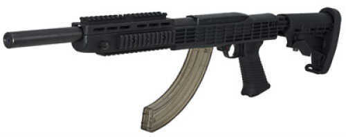 Tapco Inc. Intrafuse Stock Black 4 Rail Handguard T6 6-Position For Ruger 10/22 .920" Bbl Barrel STK63