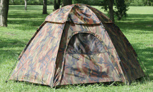 Tex Sport Camouflage Hexagon Dome Tent 78" x 68" 48" - Sleeps 3 Polyurethane coated taffeta walls & ra 01113