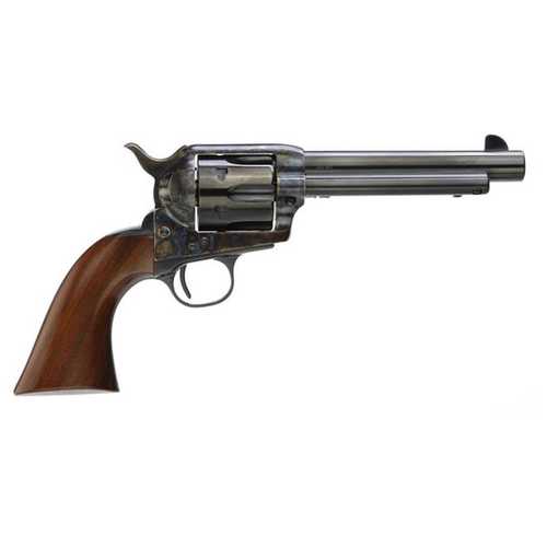 Taylor's & Company Firearms Uberti 1873 Cattleman Revolver 45 Colt 5.5" Barrel New Model Frame 6Rd Capacity Walnut Grips Blade Front Sights Blued Finish