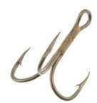 Eagle Claw Fishing Tackle Trokar 2X Treble Hook Black Chrm Round Bend 2Pk Sz6 Md#: K300-6