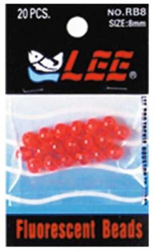 Taitex Fishing Glass Beads 8mm 20pk Red Md#: RBG8