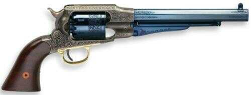 Taylor/<span style="font-weight:bolder; ">Uberti</span> 1858 Remington Laser Engraved Charcoal Blue Finish .44 Caliber 8" Barrel Cap and Ball BP Revolver