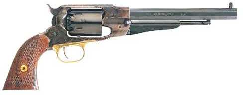 Taylor 1858 Remington Case Hardened Frame, Checkered Grips .44 Caliber 8" Barrel Cap and Ball BP Revolver