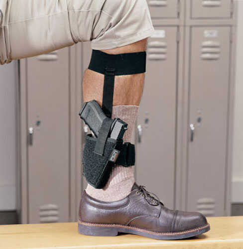<span style="font-weight:bolder; ">Uncle</span> <span style="font-weight:bolder; ">Mikes</span> Sidekick Ankle Holster Cordura Nylon Black Size 10, Right Hand 88101