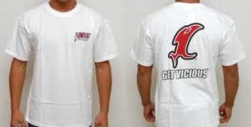 Vicious Fishing Logo T-Shirt X-Large White Md#: CSSWH-XL