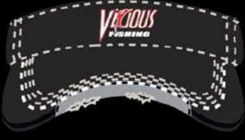 Vicious Fishing Logo Visor OSFA Black Checkered Stitch Md#: CVBKCKR