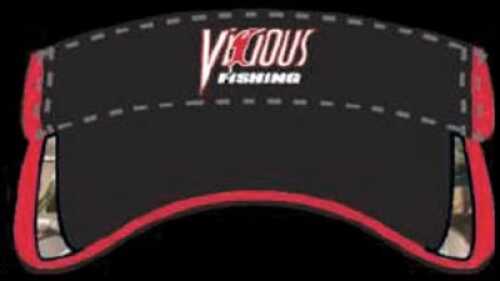 Vicious Fishing Logo Visor Osfa Black Red Md Cvbkrd 1017321
