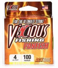 Vicious Fishing Panfish Mono 100yds 4lb Lo-Vis Green Md#: PPGN-04
