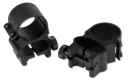 Weaver Detachable Top Mount Dual Extension Rings 1" High Matte Black 49045