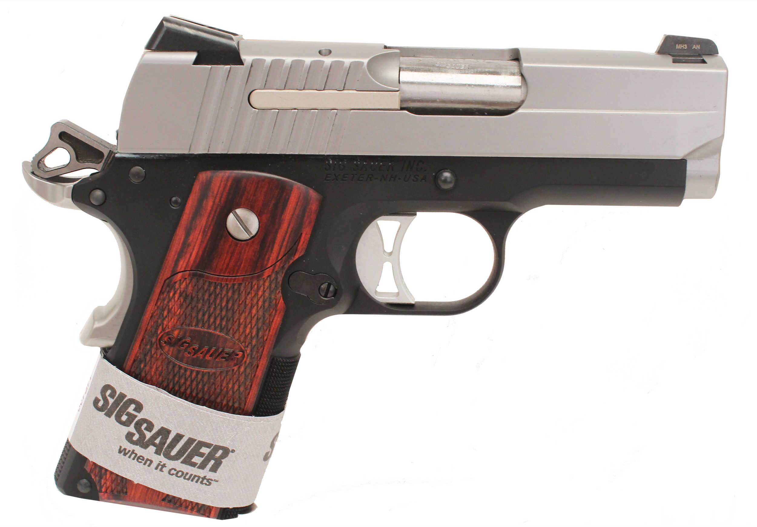Sig Sauer 1911 Ultra Compact 45 ACP 3.3" Barrel 7 Round Duotone Semi Automatic Pistol 1911U45TSS