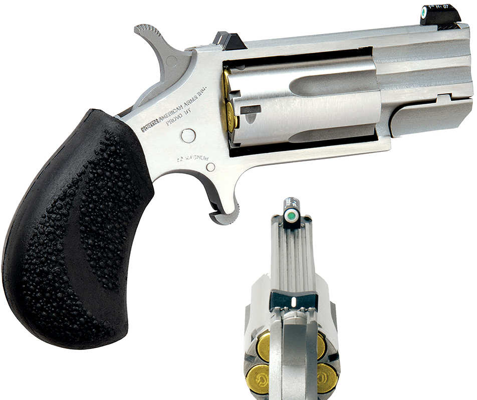 North American Arms Revolver Pug 22 Magnum 5 Shot 1" Heavy Barrel XS Tritium Dot Front Sight PUGT