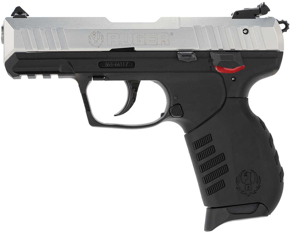 Ruger SR22 Pistol 22 LR 3.5" Barrel 10 Round Black Polymer Grip Silver Anodize Aluminum Slide