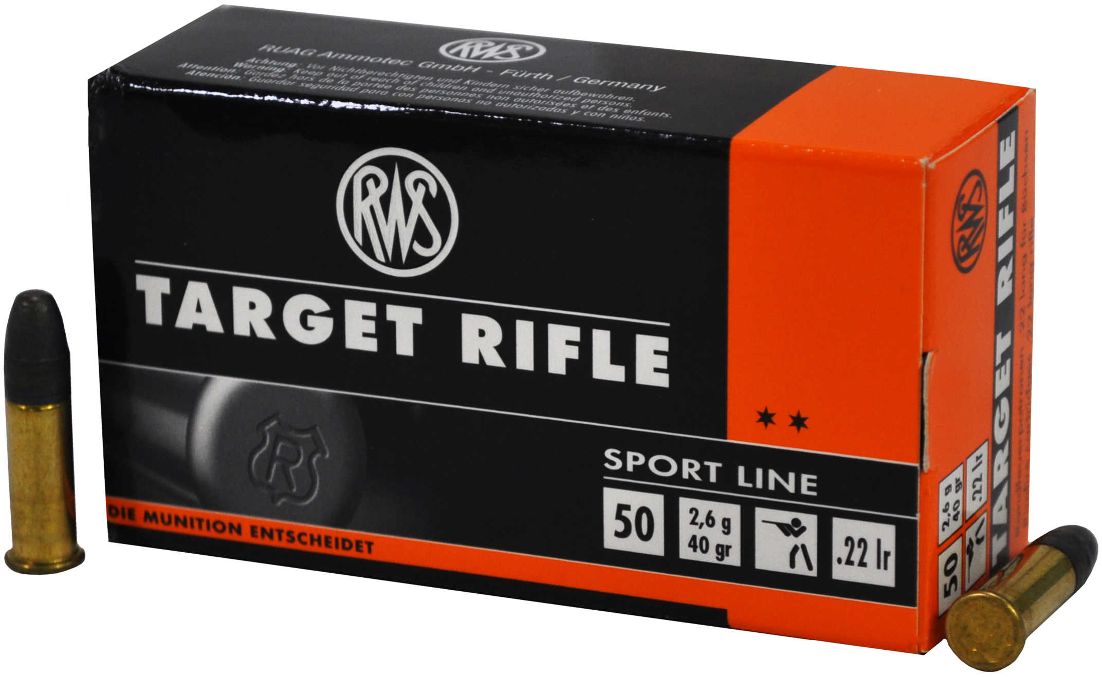 RWS/Umarex RWS Ammunition, 22LR, 40 Grain, Target 2132478 11078706