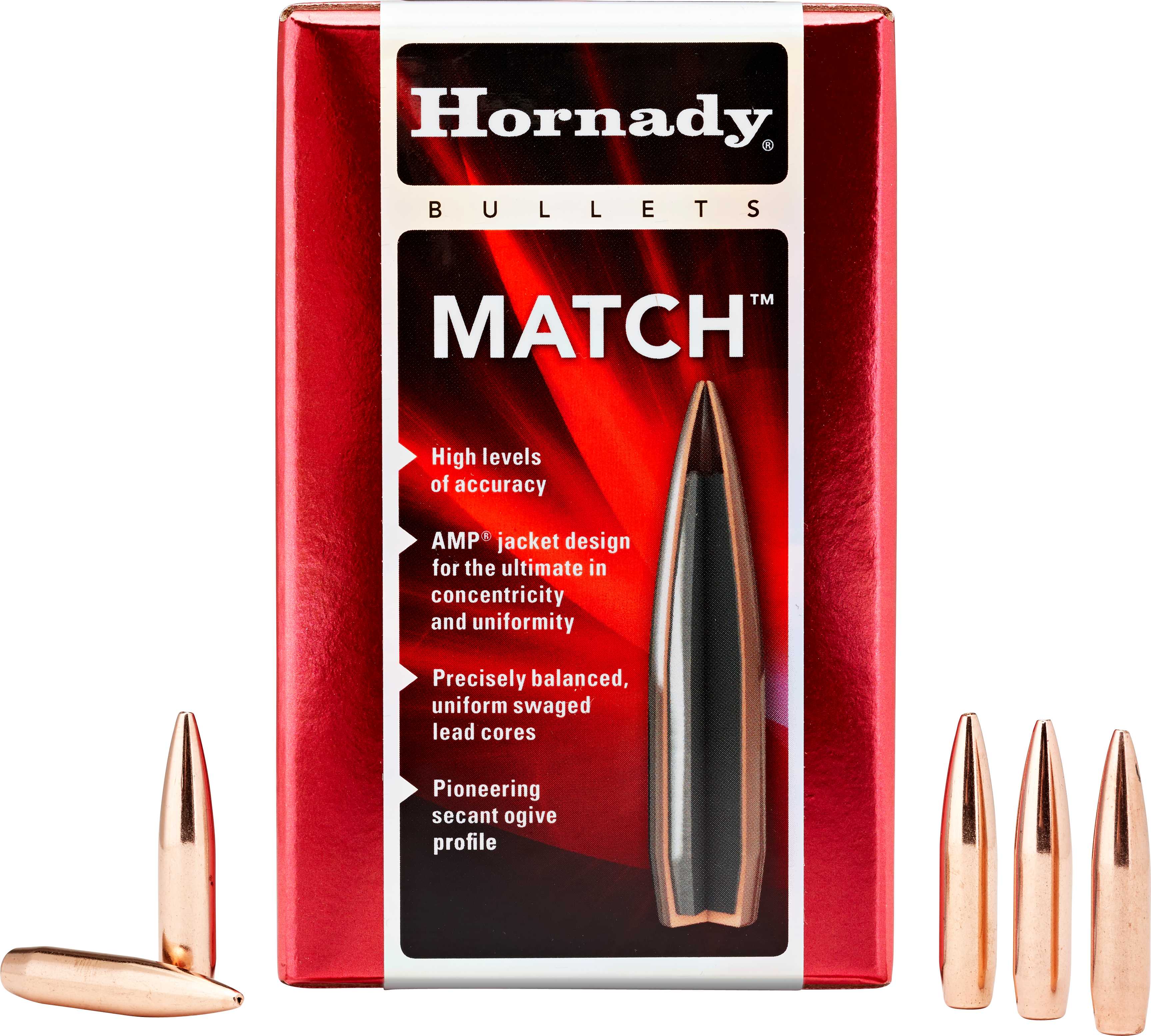 Hornady 30 Caliber Bullets .308" 155 Grains BTHP Match (Per 100) Md: 3039