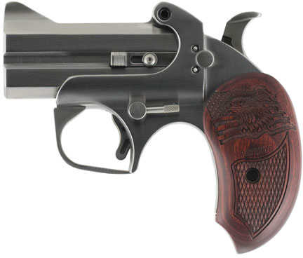 Bond Arms BAPA Patriot Derranger 45 Colt (LC) / 410 Gauge 2 Round 3" Barrel Stainless Steel Finish Rosewood Grip