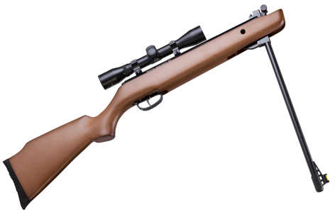 Crosman Vantage NP Air Rifle .177 Pellet Brown Finish Wood Stock Break Barrel Hunting Fiber Optic Front Sight and