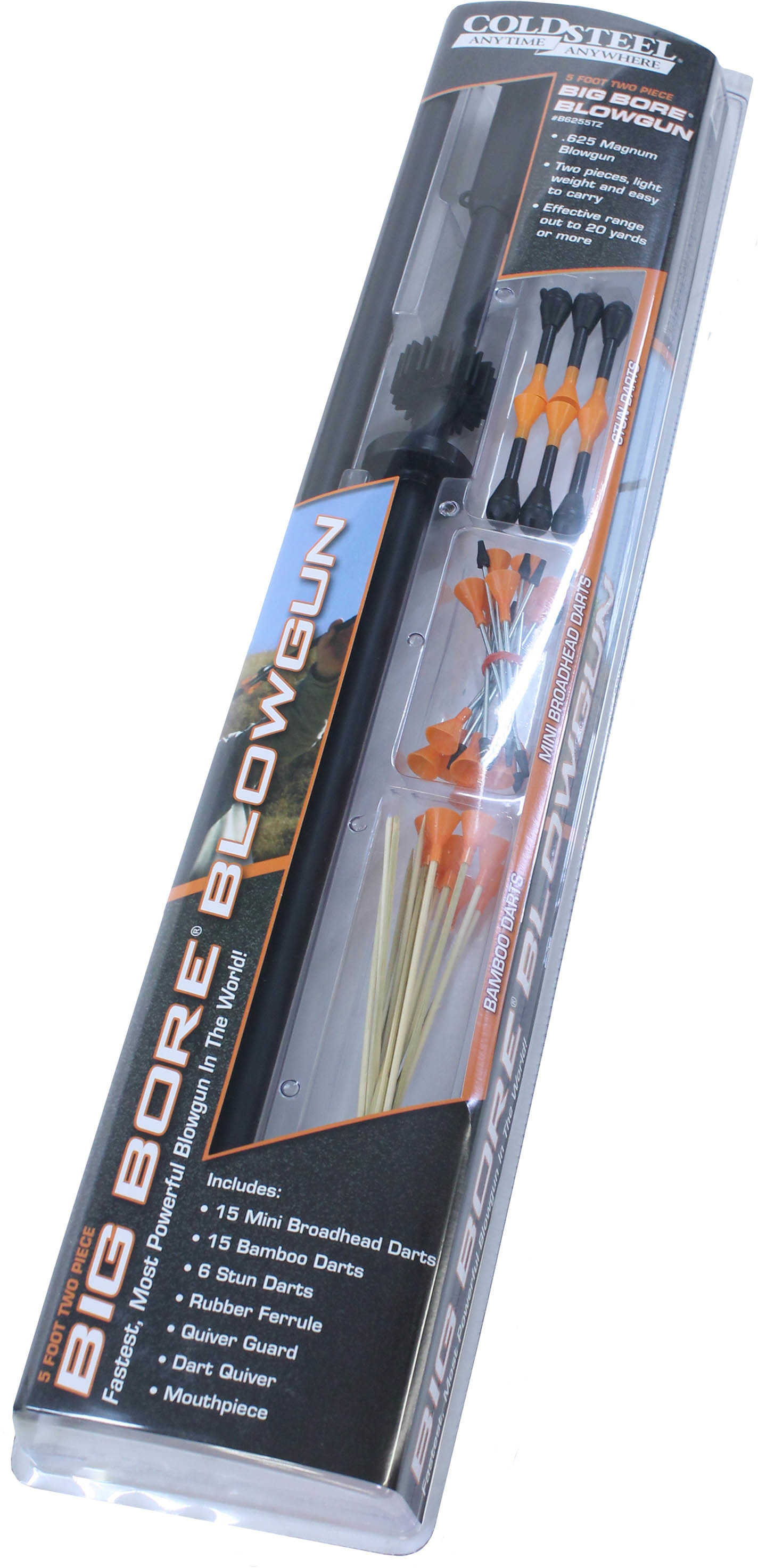 Cold Steel Blowgun Big Bore 5 Foot Two Piece Md B6255TZ 11120836