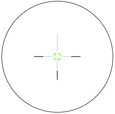Trijicon VCOG 1-6x24mm Riflescope Green Segmented Circle/Crosshair .223/77 Grain Ballistic Reticle, Black Md: