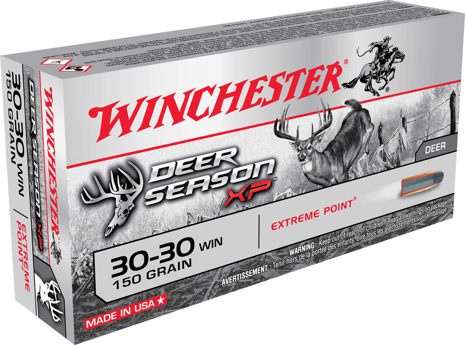 Winchester Deer Season XP 30-30 Win 150 gr Extreme Point Ammo 20 Round Box