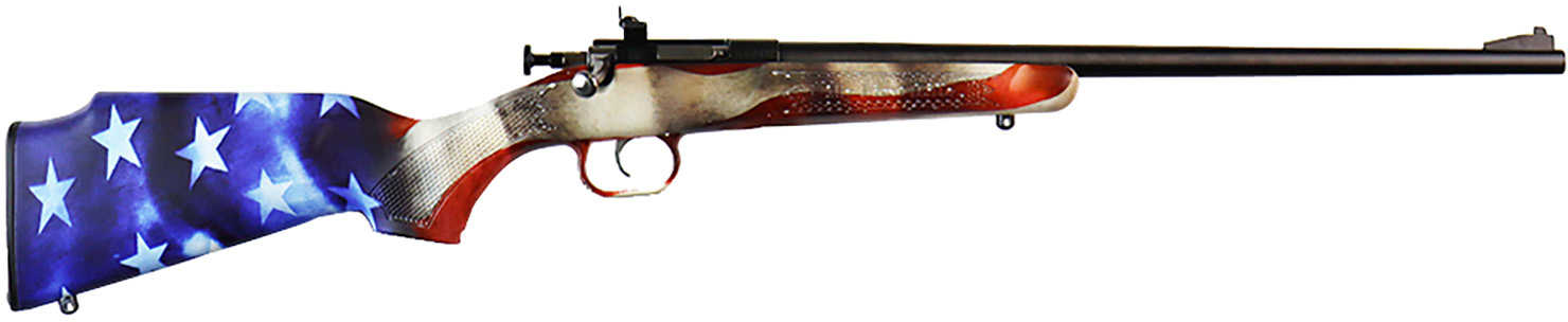 Crickett One Nation Single Shot Bolt Action Rifle 22 Long 16.125" Barrel Synthetic Stock Blued Md: KSA2169