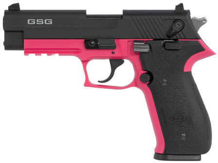 GSG Firefly 22 Long Rifle Pistol 4" Steel Barrel 10 Round Pink Zinc Alloy Frame Black Slide