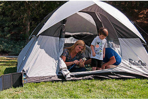 PahaQue Rendezvous 4 Person Dome Tent, Gray/Black Md: PQF200
