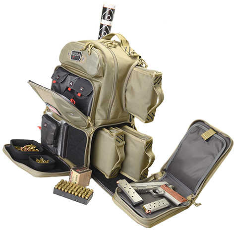 G.P.S. Tactical Range Backpack "Tall" with Waist Strap in Tan